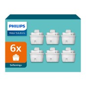 Philips Softening+ Waterfilter 6-pack (filtert PFAS) compatibel met BRITA Maxtra+ Philips Softening+ Waterfilter 6-pack (filtert PFAS) compatibel met BRITA Maxtra+