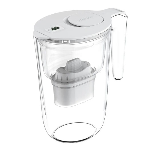 Philips Waterfilterkan 3.4L + 3 Micro X-Clean Waterfilter (filtert PFAS) AWP2953WHT3