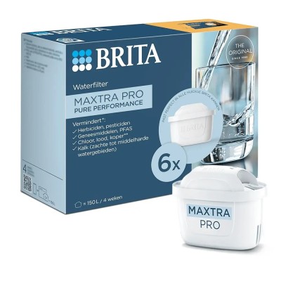 BRITA MAXTRA PRO PURE PERFORMANCE Waterfilter 6-pack (filtert PFAS) BRITA MAXTRA PRO PURE PERFORMANCE Waterfilter 6-pack (filtert PFAS)