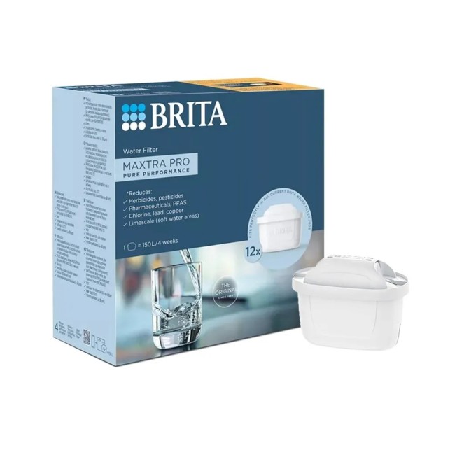 BRITA MAXTRA PRO PURE PERFORMANCE Waterfilter 12-pack (filtert PFAS) BRITA MAXTRA PRO PURE PERFORMANCE Waterfilter 12-pack (filtert PFAS)