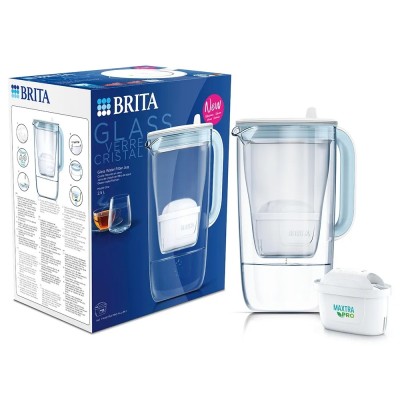 BRITA Glazen Waterfilterkan 2.5L + MAXTRA PRO Waterfilter 1050449 (filtert PFAS) BRITA Glazen Waterfilterkan 2.5L + MAXTRA PRO Waterfilter 1050449 (filtert PFAS)