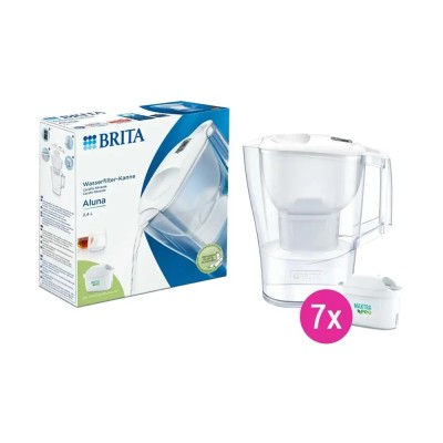 BRITA Aluna Waterfilterkan 2.4L + 7 MAXTRA PRO Waterfilters (filtert PFAS) BRITA Aluna Waterfilterkan 2.4L + 7 MAXTRA PRO Waterfilters (filtert PFAS)