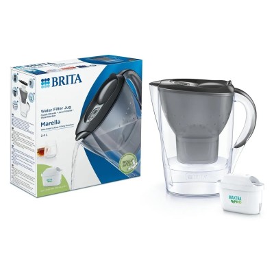 BRITA Marella Waterfilterkan 2.4L Grijs + MAXTRA PRO Waterfilter 1051121 BRITA Marella Waterfilterkan 2.4L Grijs + MAXTRA PRO Waterfilter 1051121