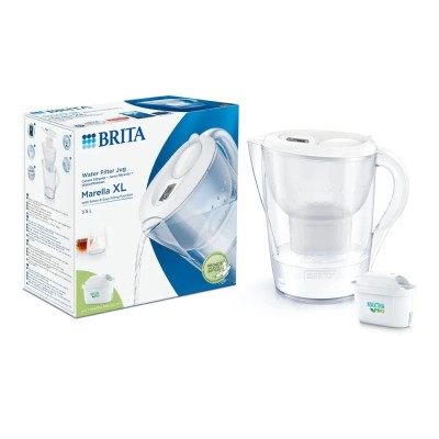 BRITA Marella XL Waterfilterkan 3.5L Wit + MAXTRA PRO Waterfilter 1051123 BRITA Marella XL Waterfilterkan 3.5L Wit + MAXTRA PRO Waterfilter 1051123