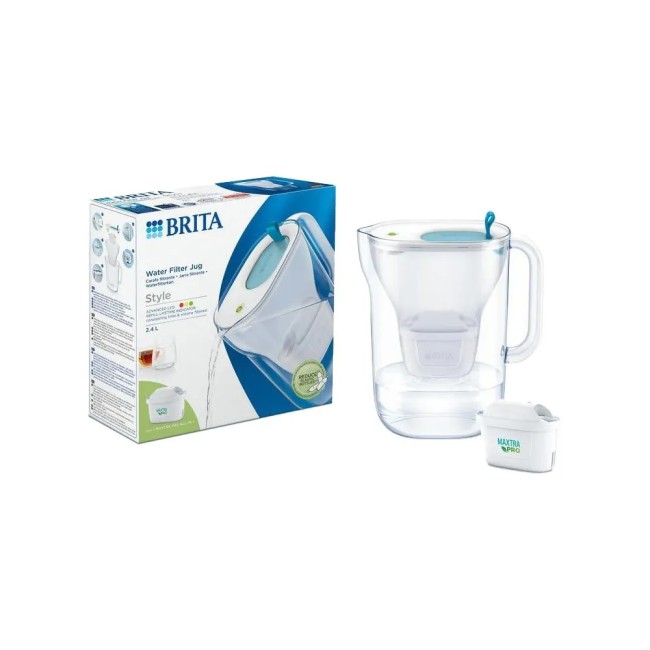 BRITA Style Waterfilterkan 2.4L + MAXTRA PRO Waterfilter 1051124 (filtert PFAS) BRITA Style Waterfilterkan 2.4L + MAXTRA PRO Waterfilter 1051124 (filtert PFAS)