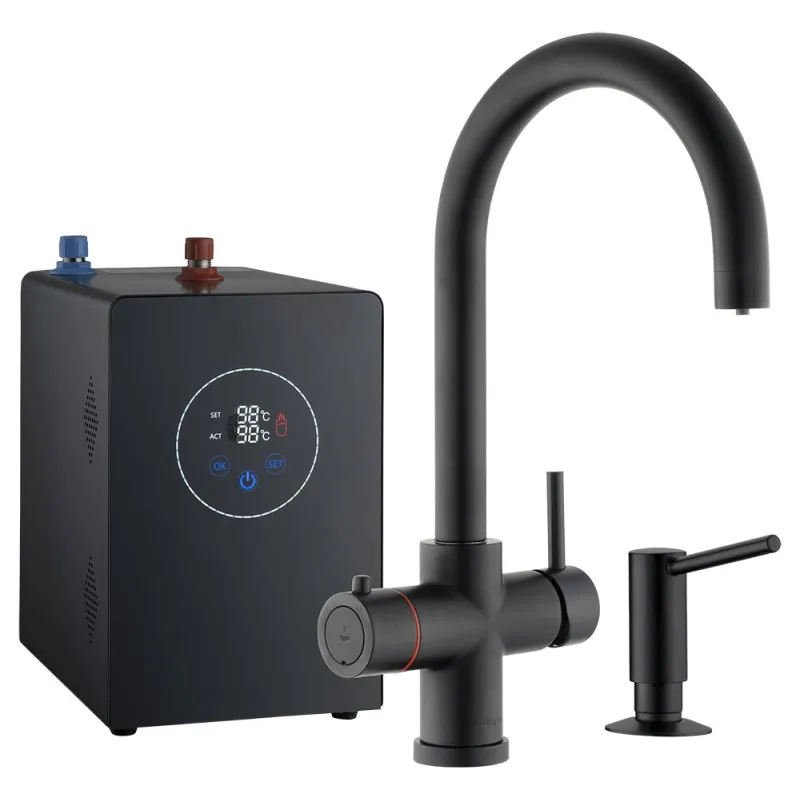 Driewegkraan 3-in-1 Keukenkraan Chroom - Uittrekbaar Met Waterfilter Functie